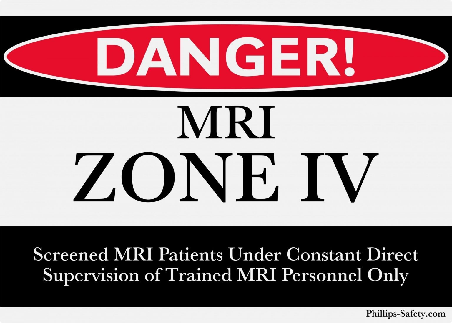 Plastic Danger MRI Zone IV Sign VS Eyewear