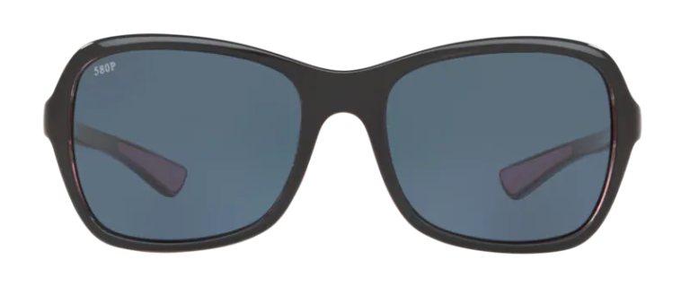 Costa Kare Shiny Black Hibiscus with 580P Grey Lens | VS Eyewear